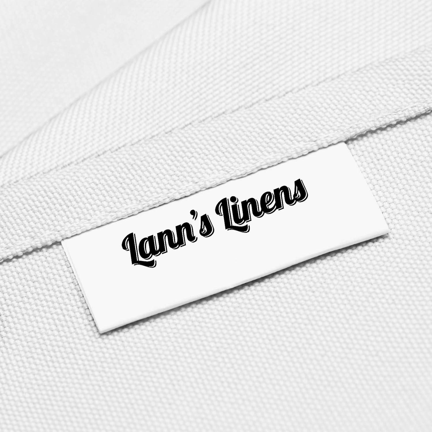 Lann's Linens Solid Color Rectangular Tablecloth (Set of 10)