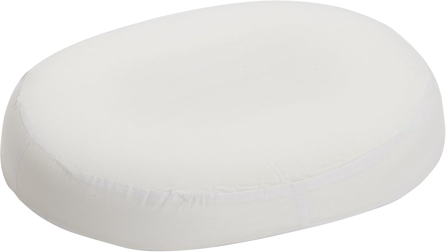 DMI 16" x 13" x 3" Foam Contoured Ring Cushion Polyester/Cotton Cover White 513-8016-1900