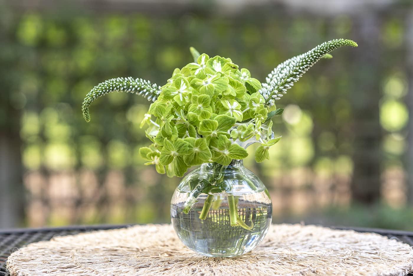 VIETRI Hibiscus Handmade Glass Table Vase