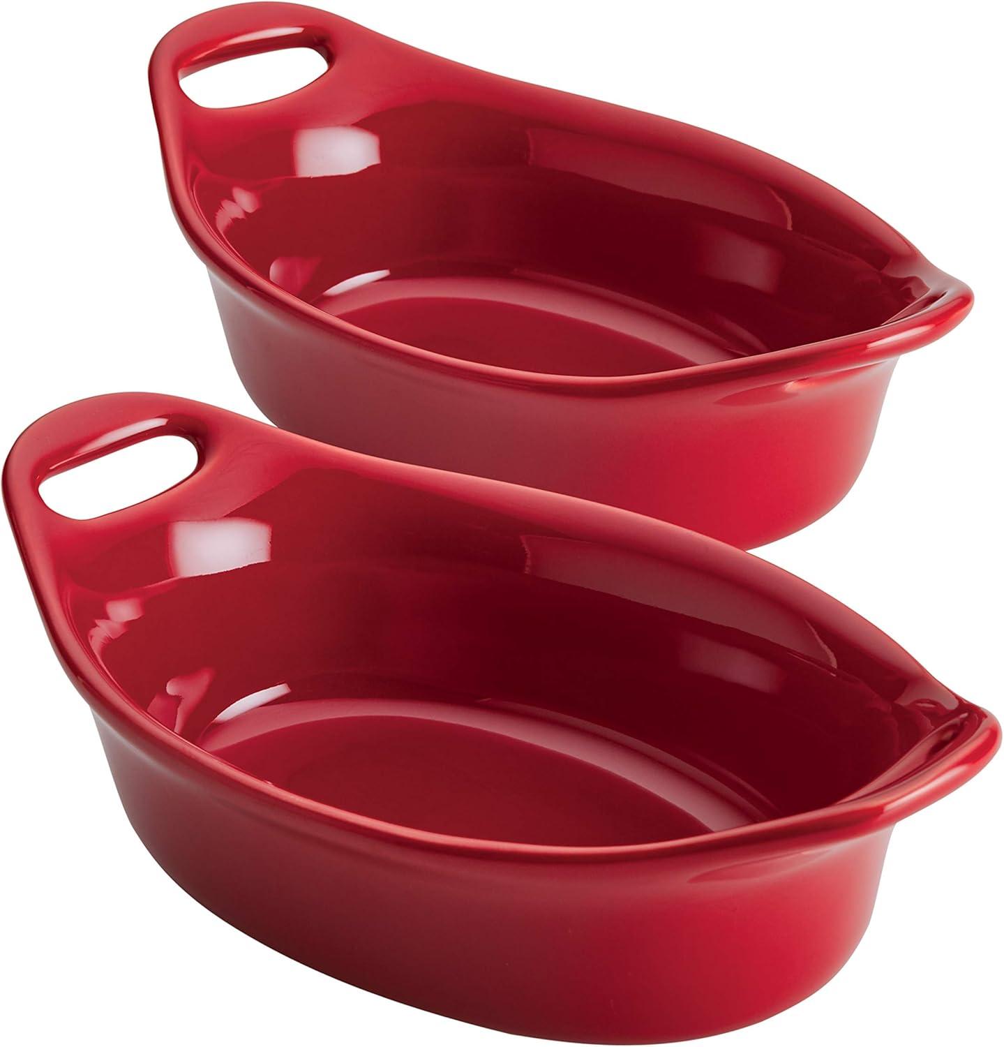 Rachael Ray Rachael Ray Ceramics Oval Au Gratin Baker Set (Set of 2)