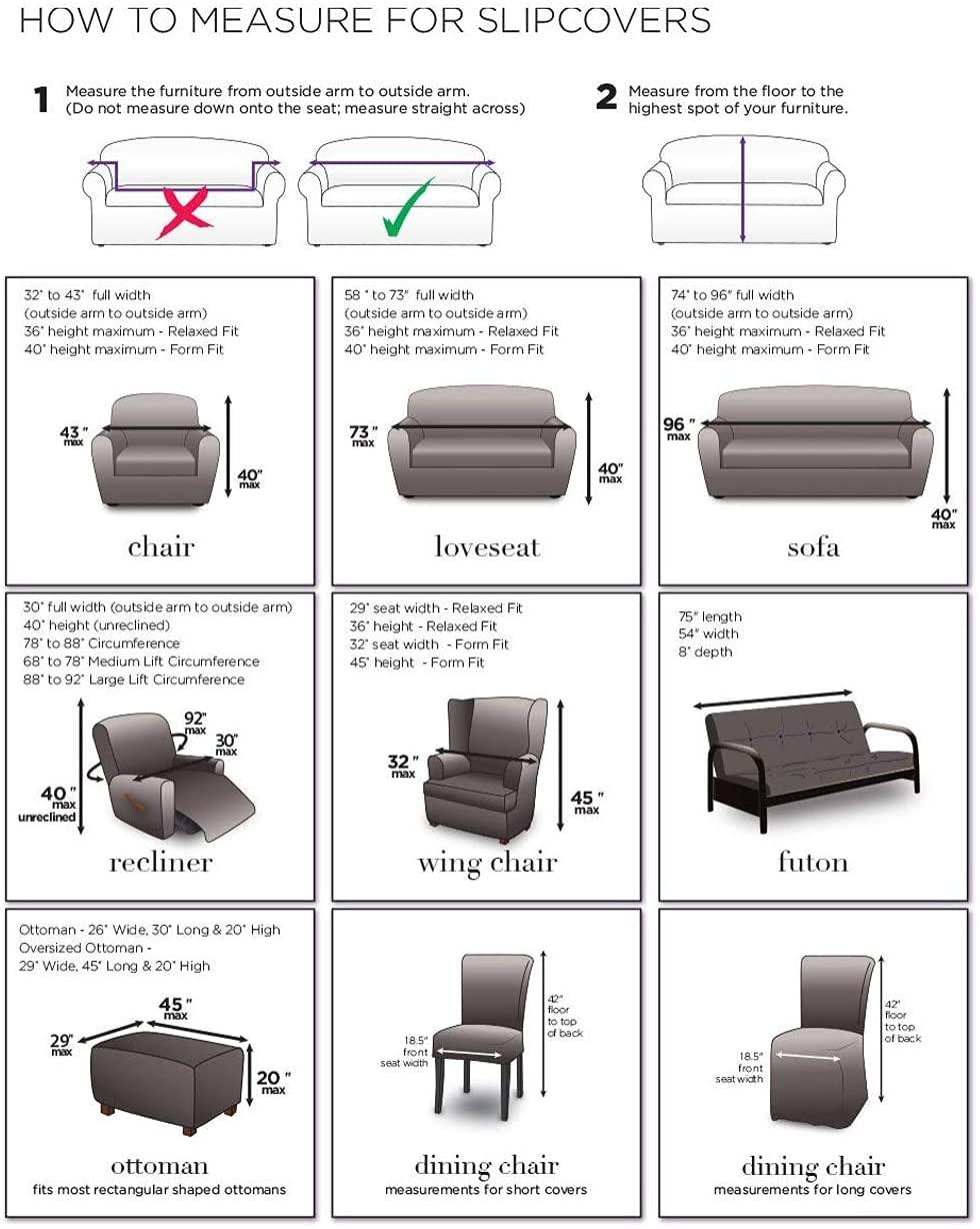 Cotton Box Cushion Dining Chair Slipcover