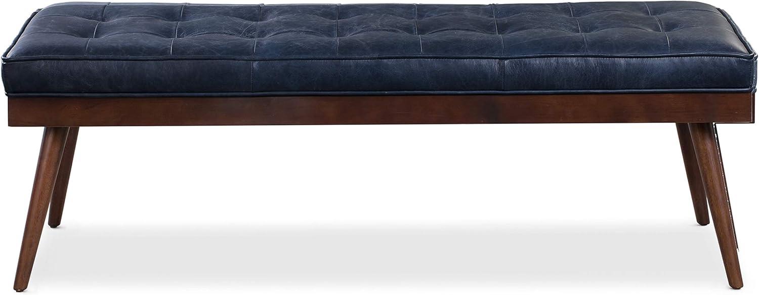 Athan Full-Grain Italian Genuine Leather Bench