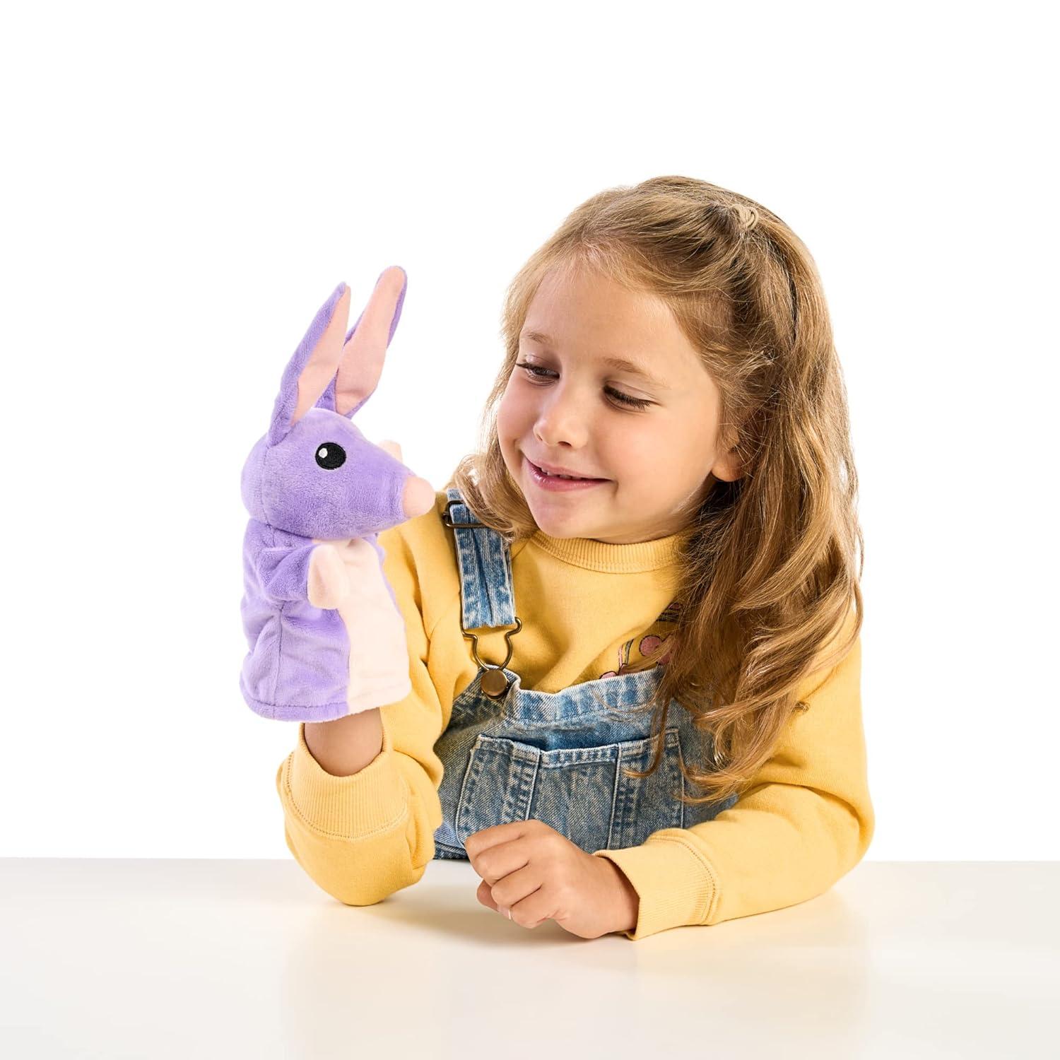 Bluey Unicorse & Bob Bilby Hand Puppet Plush 2-Pack – 8-9” Soft Deluxe Fabric, Embroidered Details, Perfect for Toddler Hands, Imaginative Play, Official Bluey Toys, Amazon Exclusive