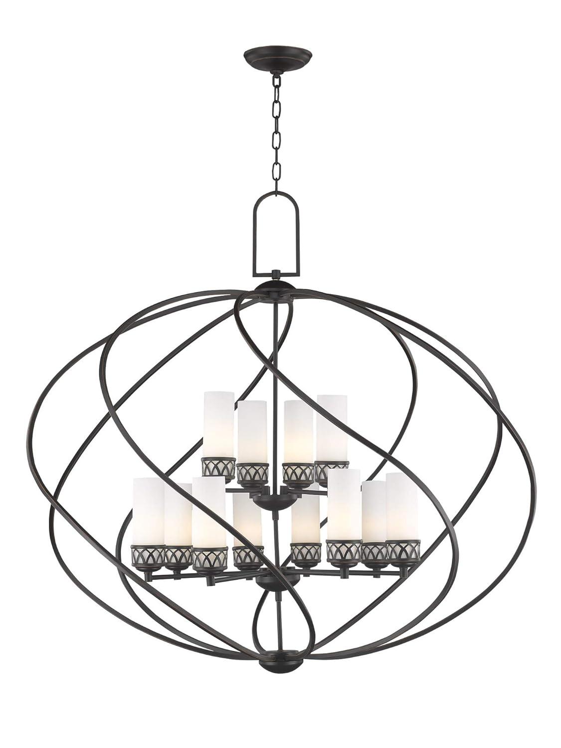 Livex Lighting 47199-67 Westfield 12-Light Foyer Chandelier, Olde Bronze