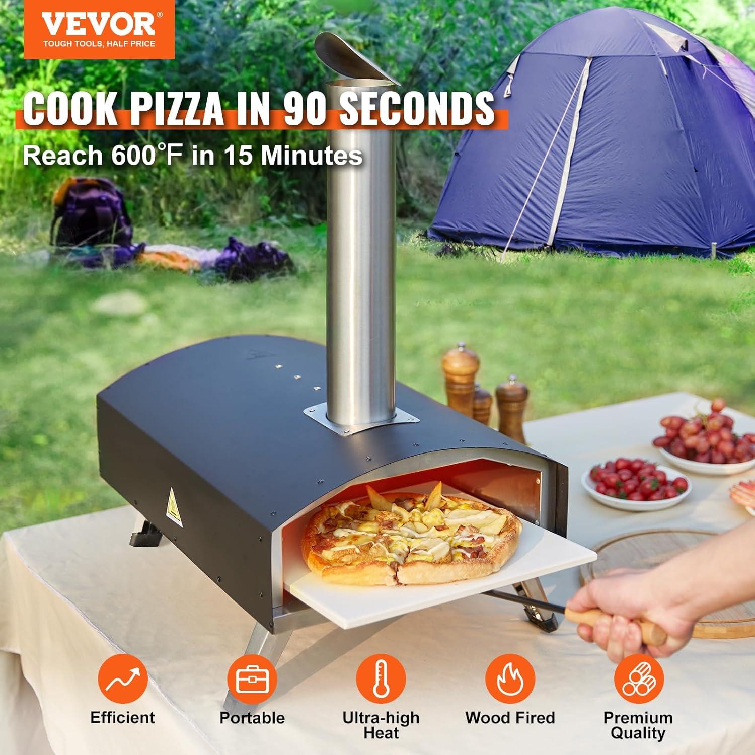 VEVOR VEVOR Stainless Steel Wood Burning Pizza Oven