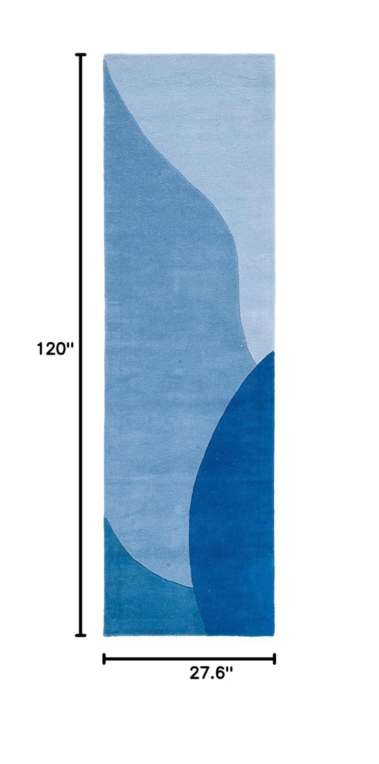 Fifth Avenue FTV117 Hand Tufted Indoor Runner - Blue - 2'3"x10' - Safavieh