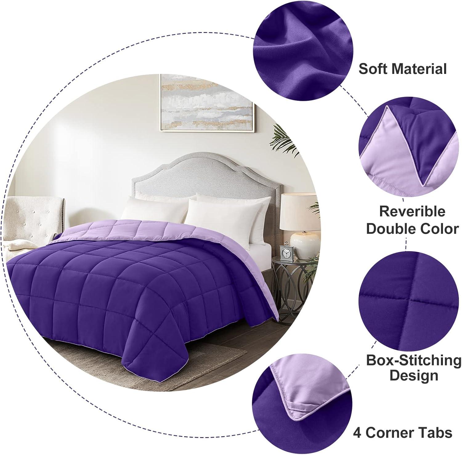 Bedding Comforter Duvet Plum - Queen