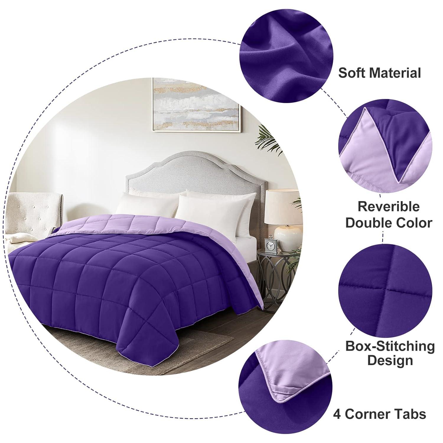 Bedding Comforter Duvet Plum - Queen