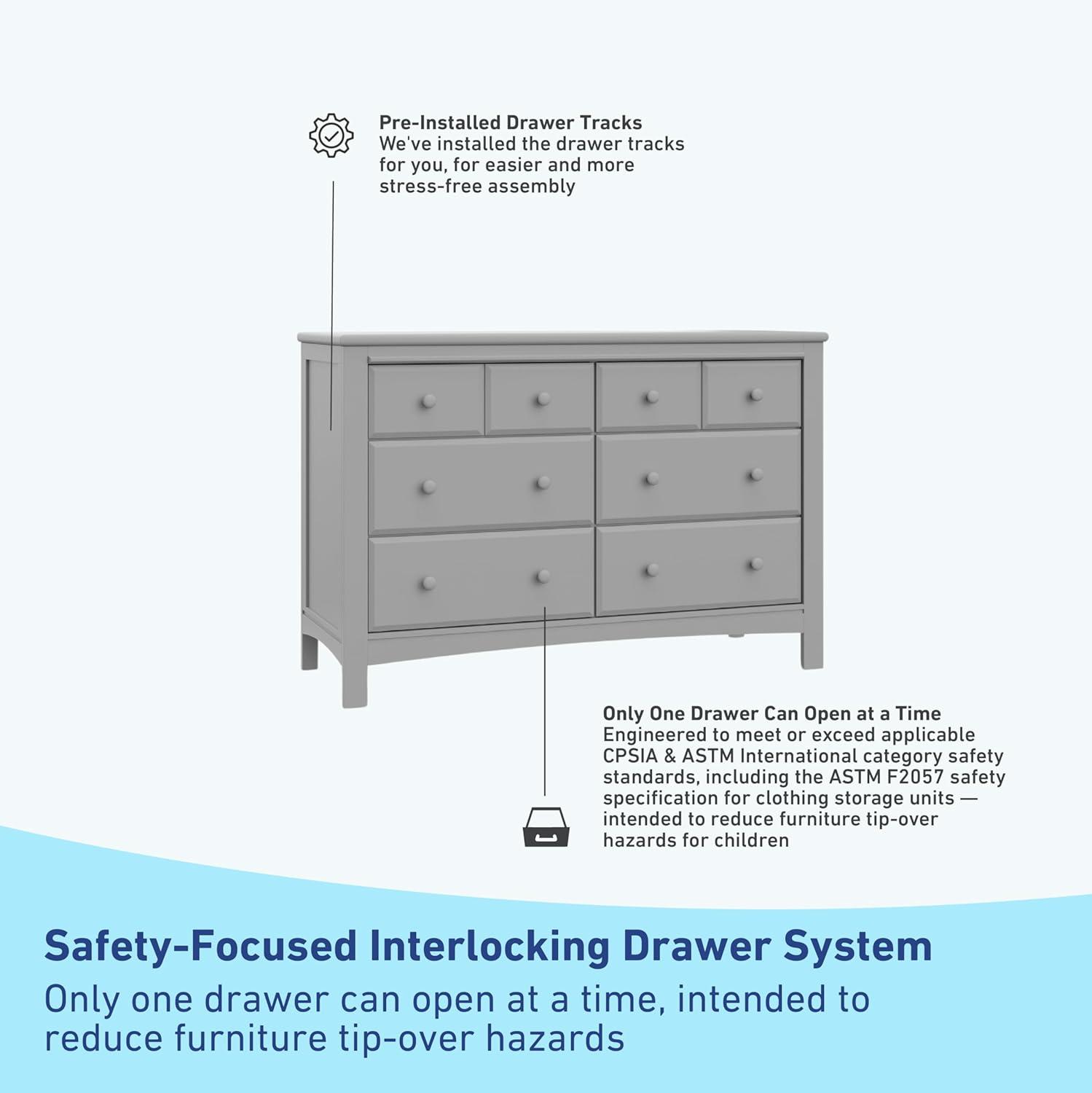 Benton 6 Drawer Double Dresser