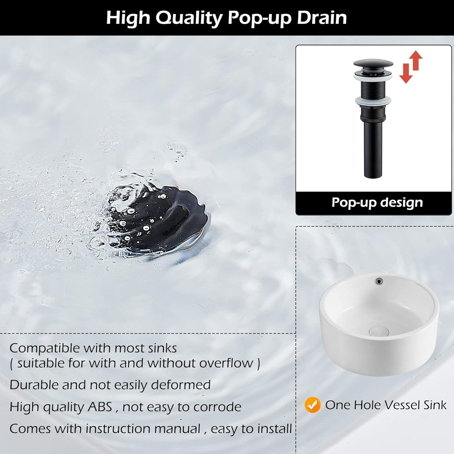YCCUZA Y217H-BG Single Hole Faucet Single-handle LED Bathroom Vessel Sink Faucet with Drain Assembly