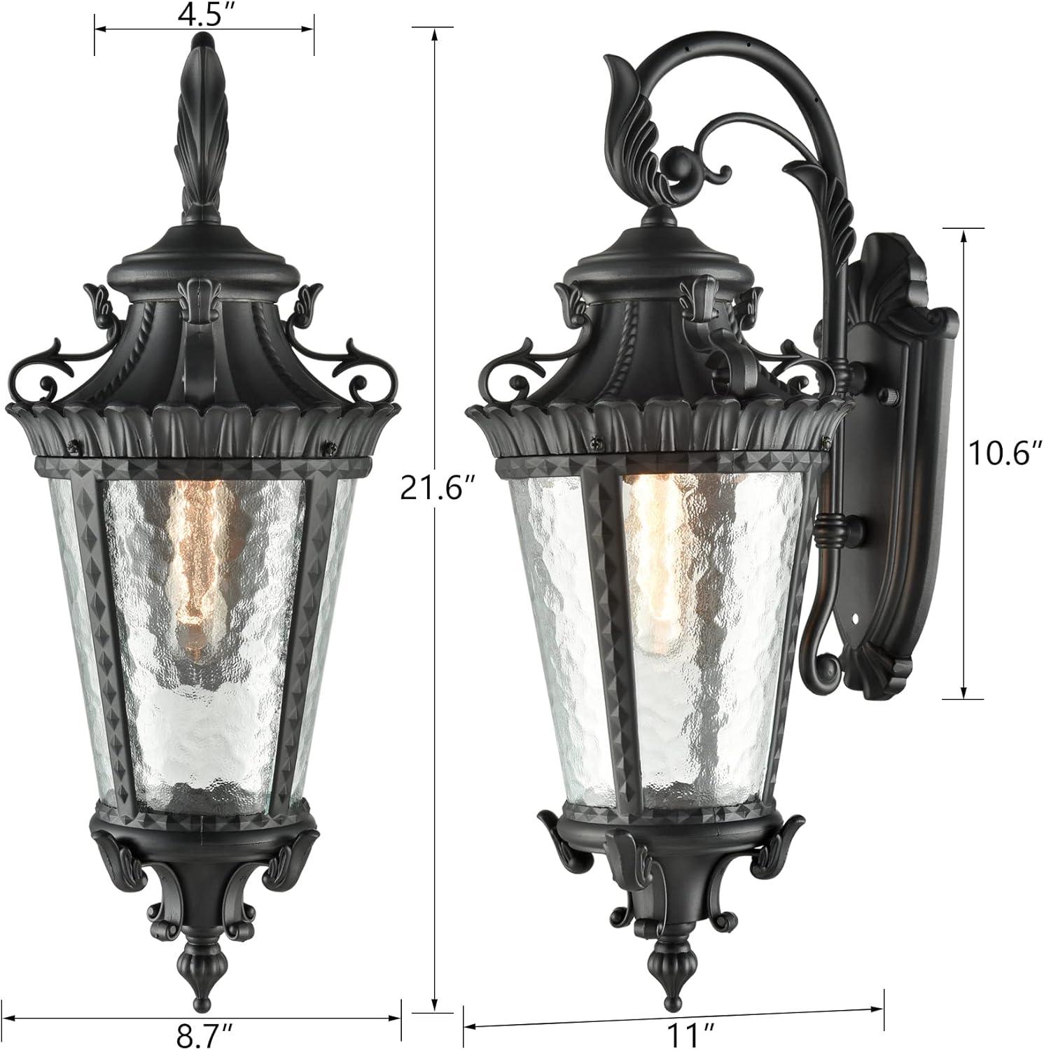 Outdoor Wall Sconce Waterproof Bronze Exterior Wall Light Fixtures