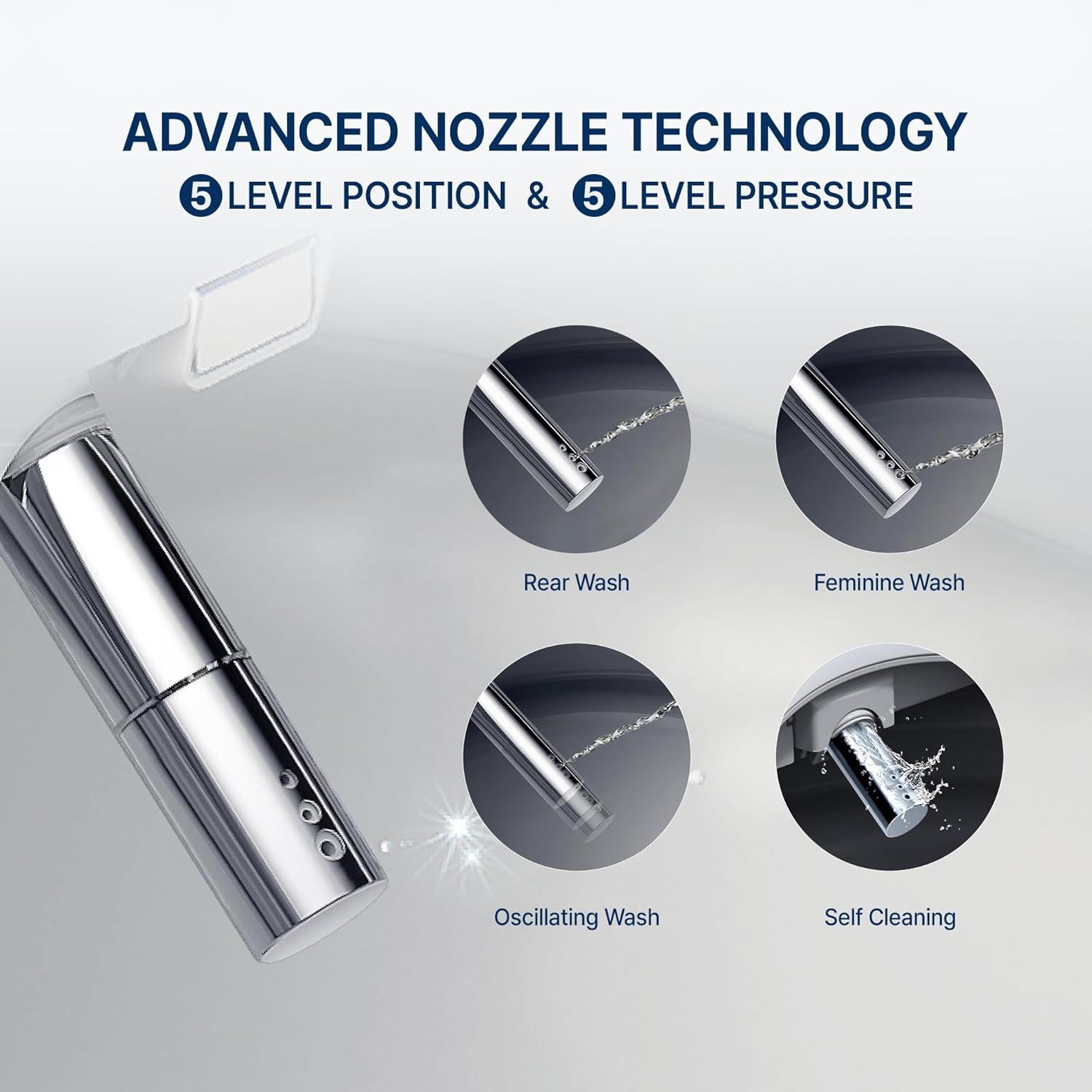 INUS Elongated Toilet Seat Bidet IST-N32