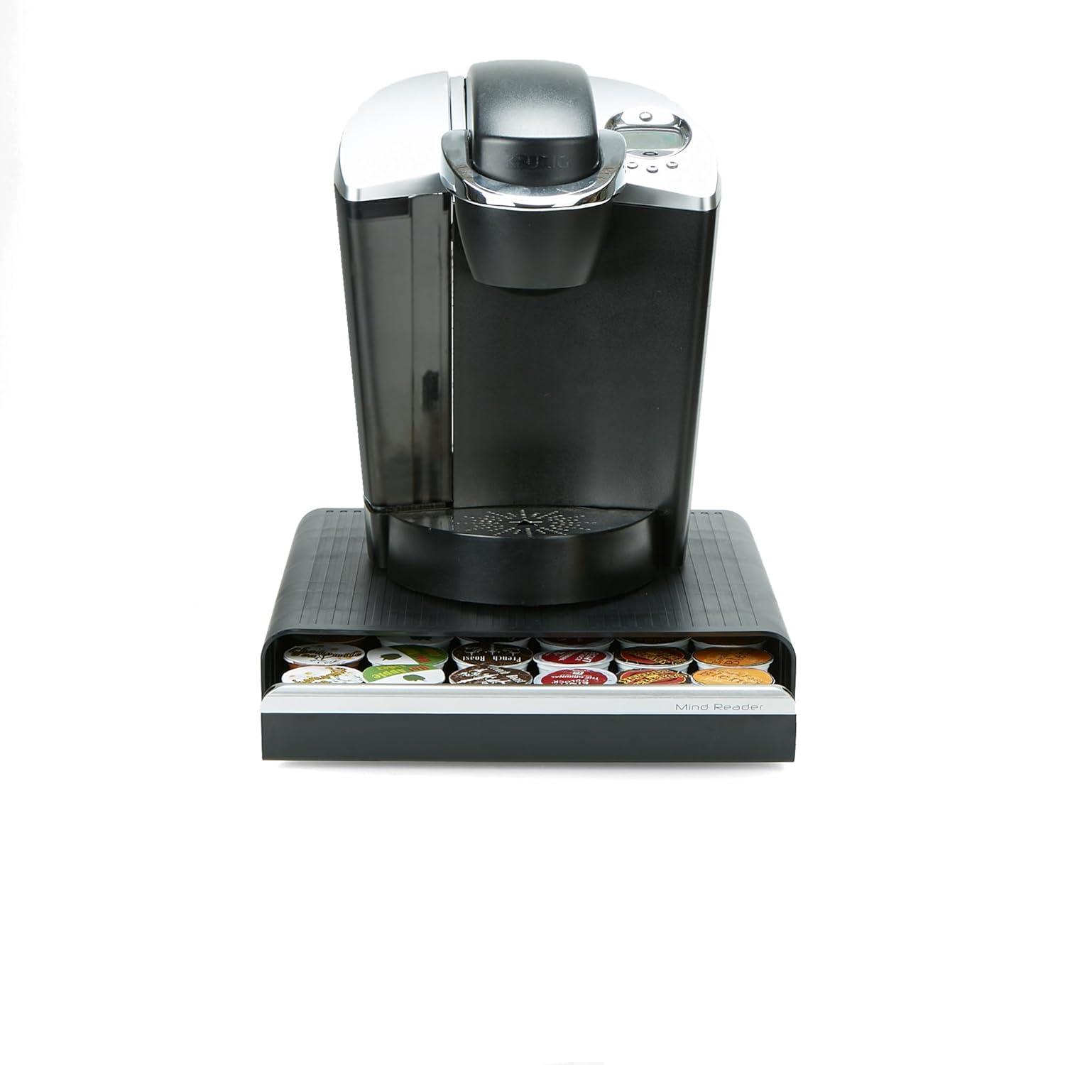 TUHOME FURNITURE LLC K-Cup Holder Coffee Pod Organizer Compatible With Keurig Accessories Holds 36 Coffee Pods, Black