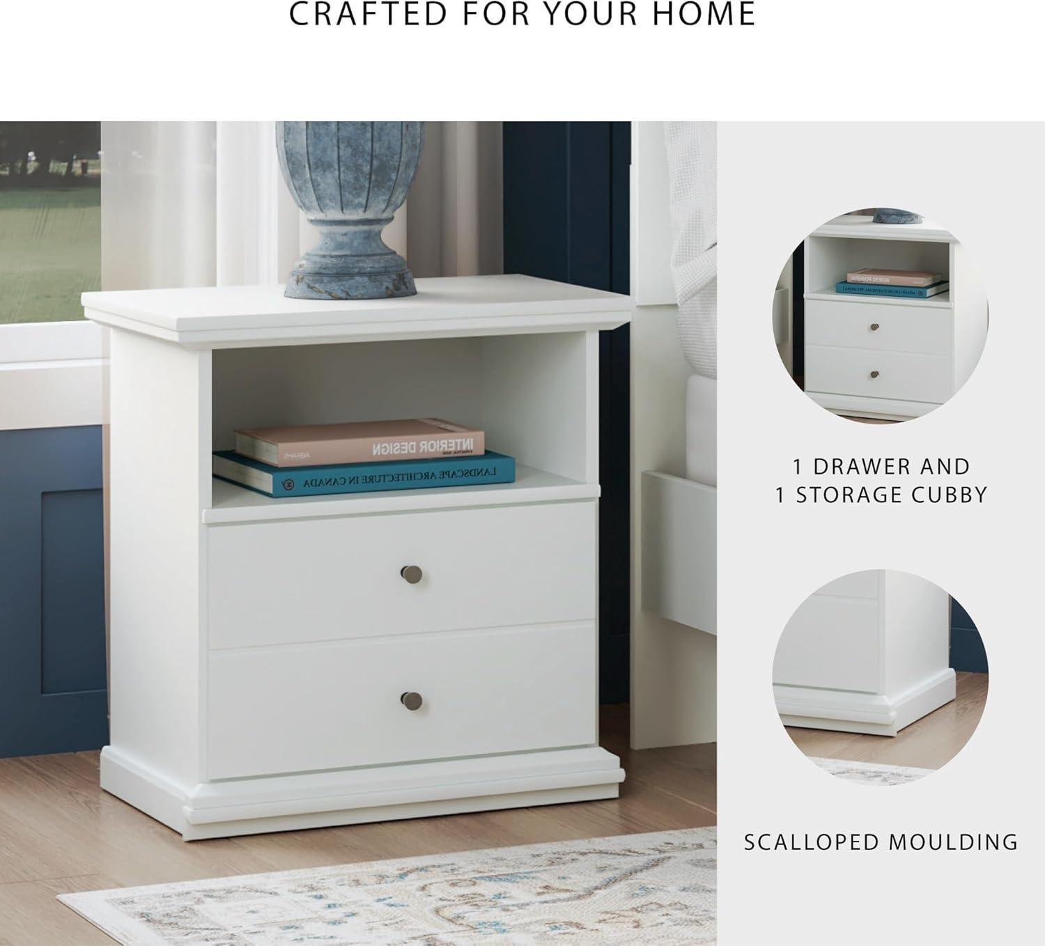 Signature Design by Ashley Casual Bostwick Shoals Nightstand, White