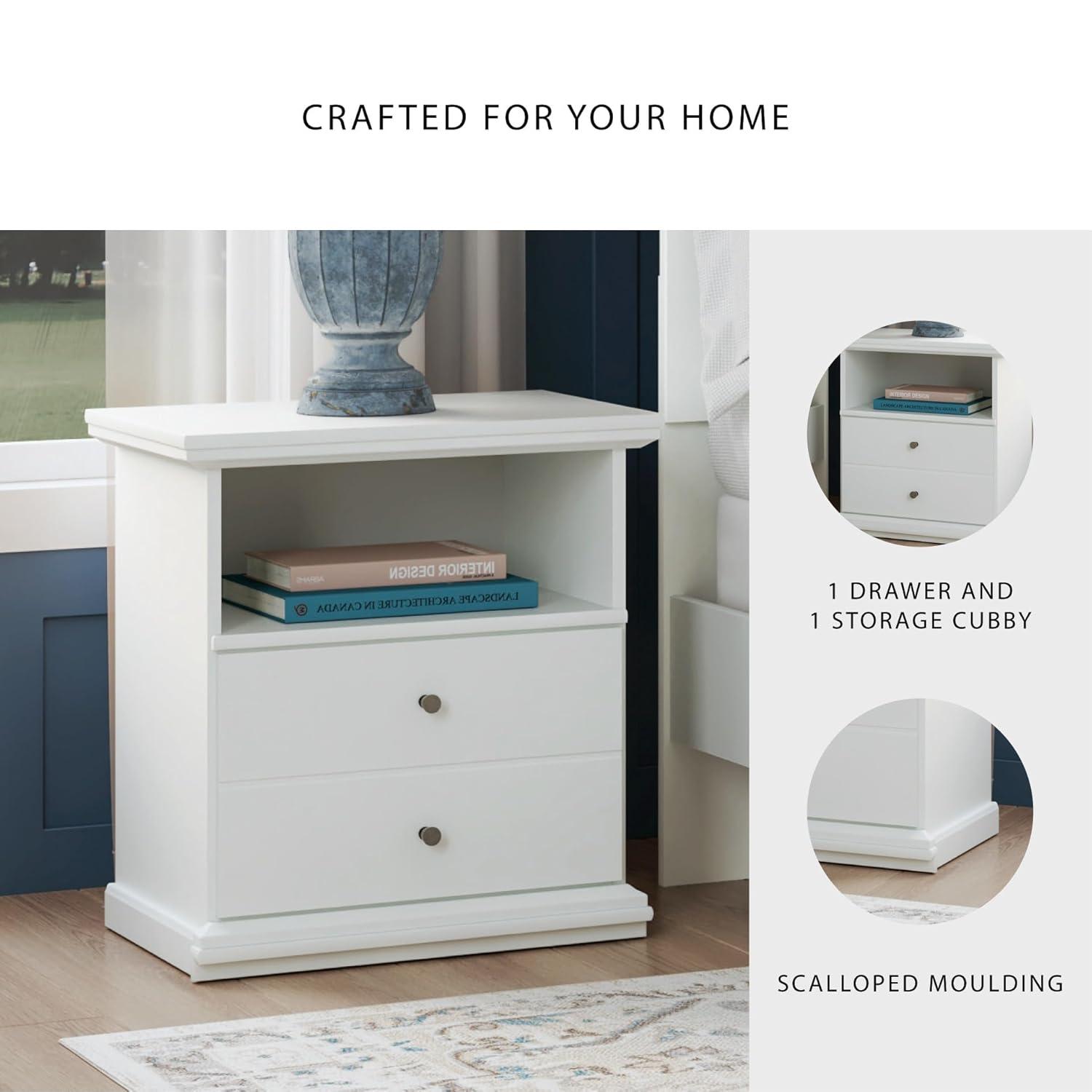 Signature Design by Ashley Casual Bostwick Shoals Nightstand, White