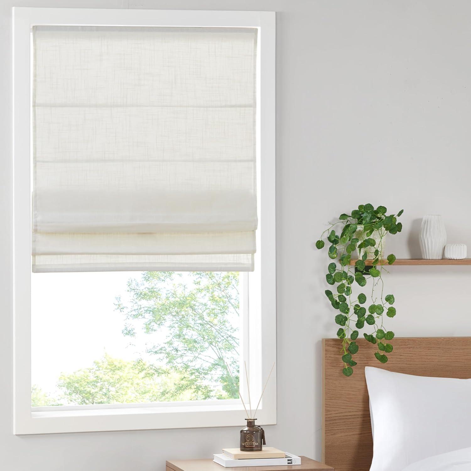 Kyler Linen Blend Light Filtering Roman Shade