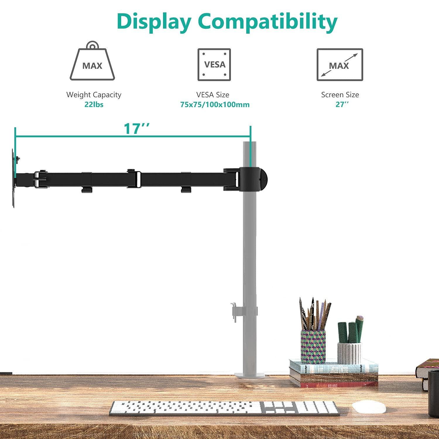 Vivo Single Monitor Arm for Desk Stand