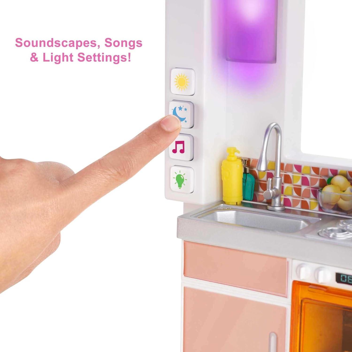 Barbie DreamHouse Playset with 10 Play Areas, 75+ Furniture & Accessories, Lights & Sounds