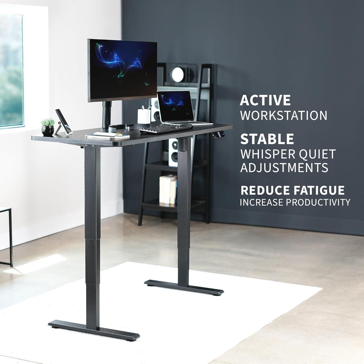 Electric Single Motor Desk Frame