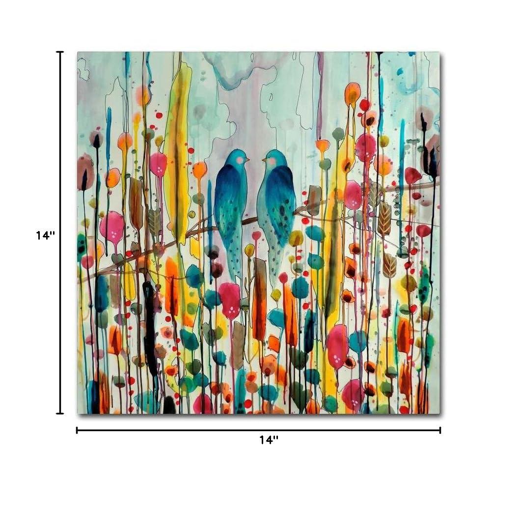 Trademark Fine Art -Sylvie Demers 'We' Canvas Art - 14''x14''