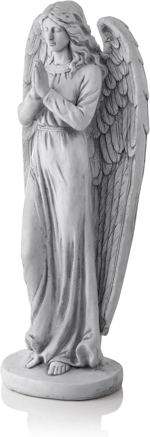 Alpine Corporation Praying Angel Statue, Outdoor Yard Art Decor