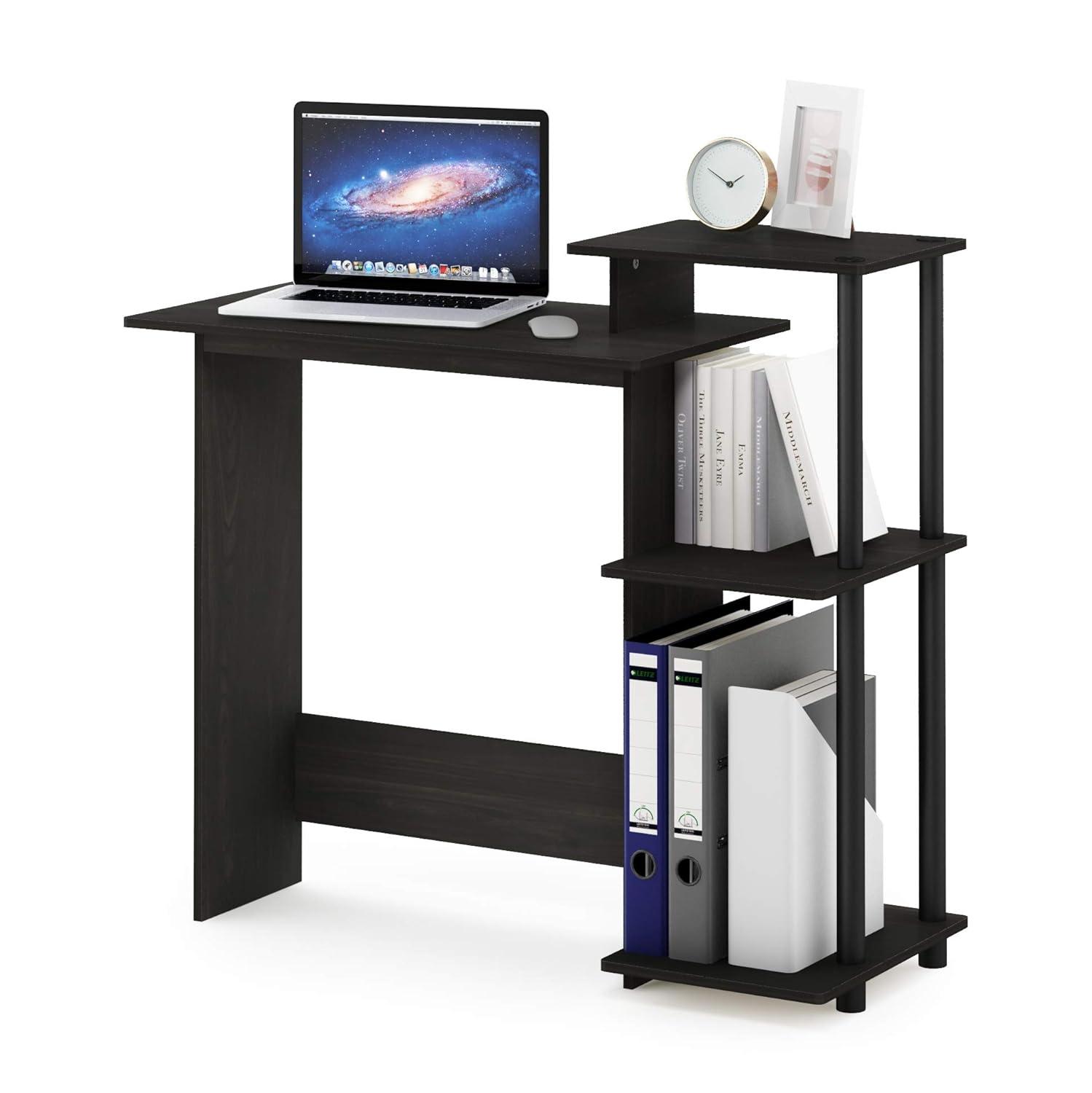 Furinno Efficient Wood Home Laptop Notebook Computer Desk in Espresso/Black