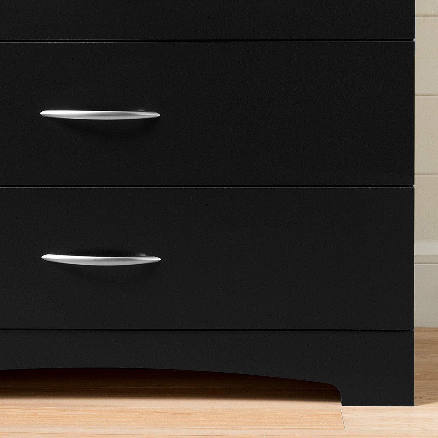 South Shore Step One, Contemporary Dresser,  Black