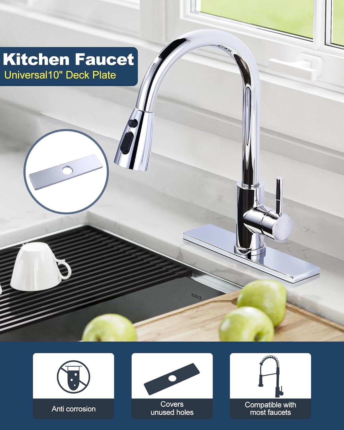 iVIGA 10" Sink Faucet Hole Cover Deck Plate