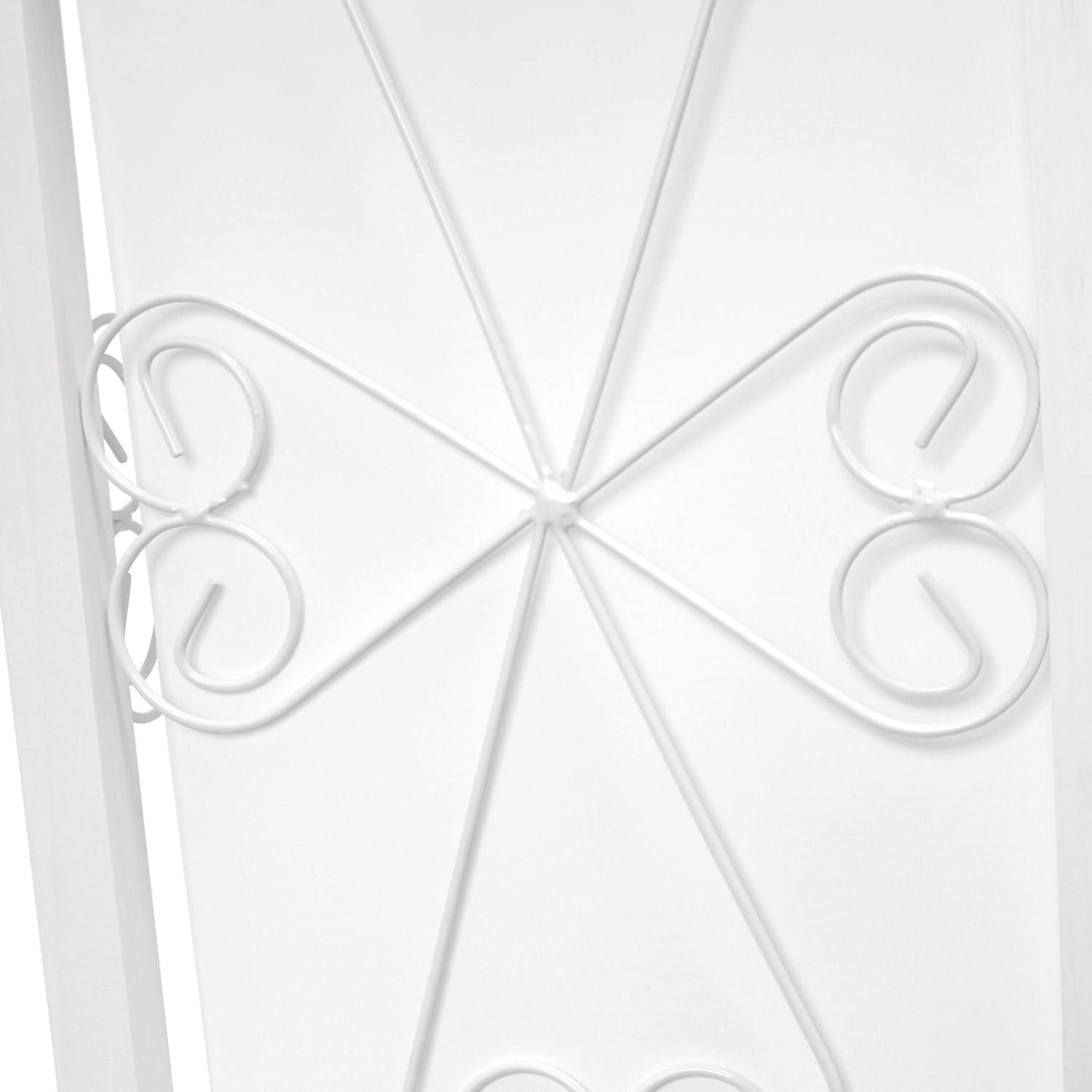 Etagere Organizer Storage Shelf Floor Lamp with Linen Shade White - Simple Designs: MDF Pull Chain, ETL Listed