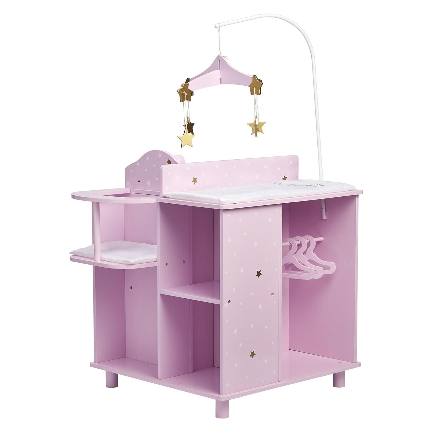 Teamson Kids Olivia's Little World Wooden Doll Changing Station