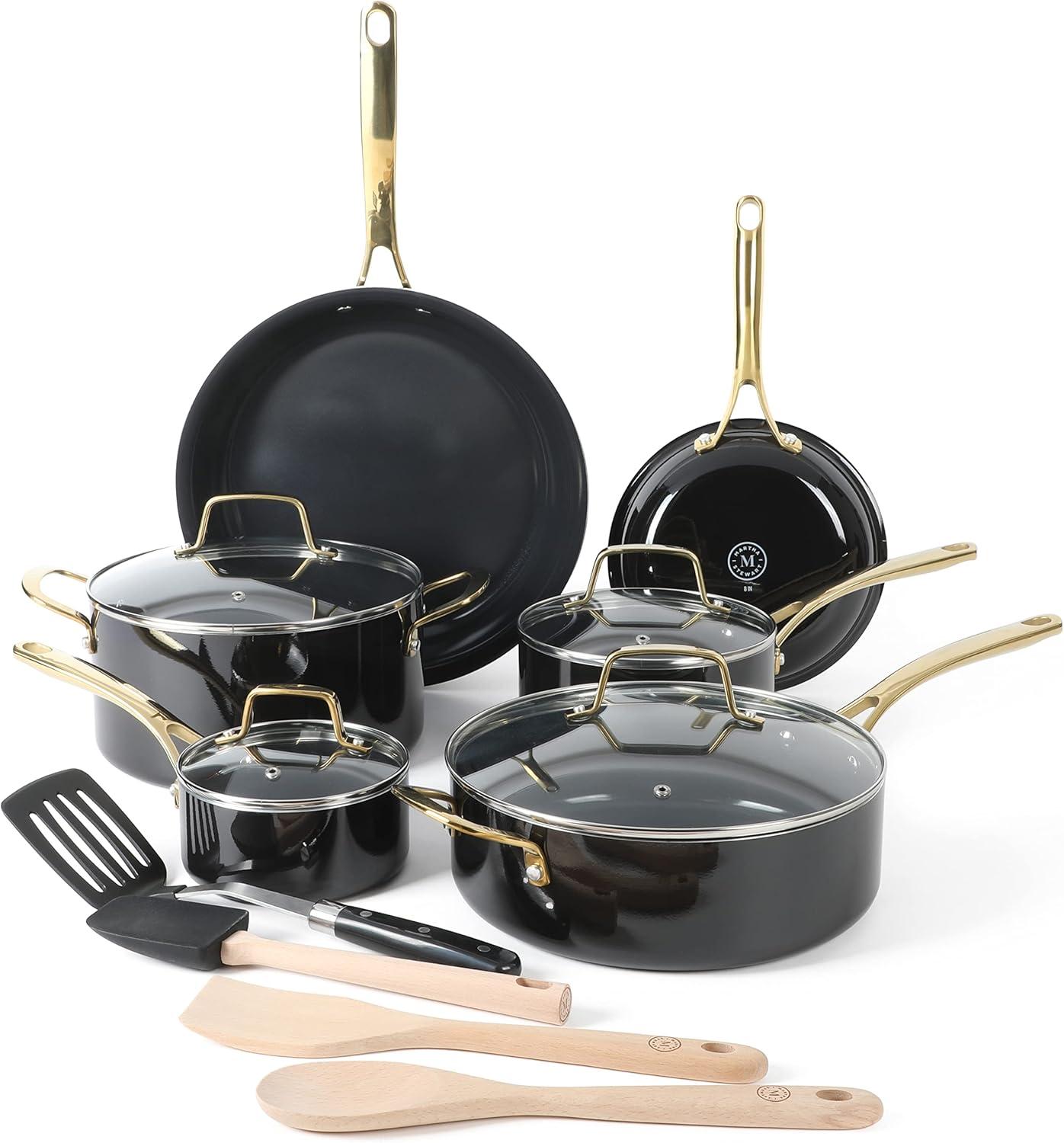 Martha Stewart 14 Piece Non-stick Cookware Combo Set