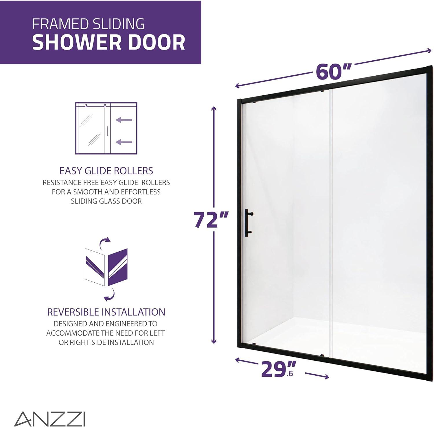 Halberd 72" H Framed Shower Door