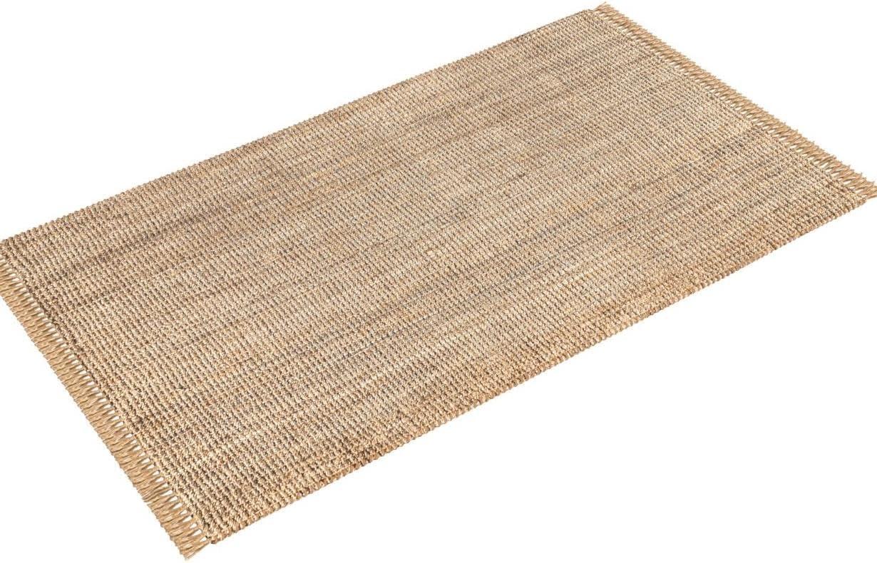 Para Hand Woven Chunky Jute with Fringe Area Rug - JONATHAN Y