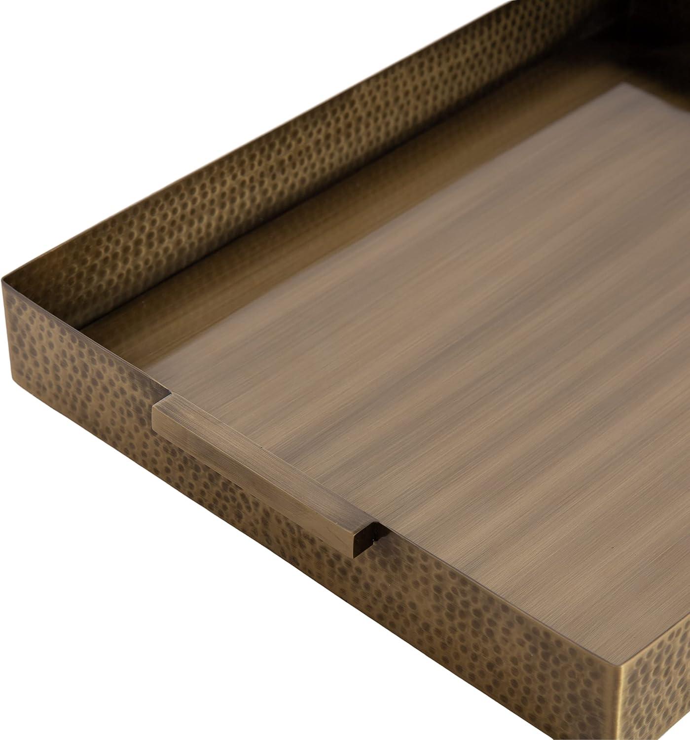 Kate and Laurel Praxis Wood Tiered Tray