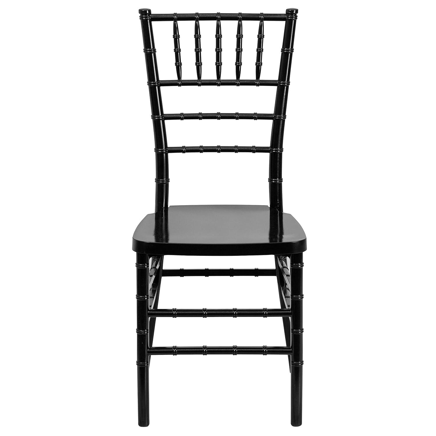 Flash Furniture HERCULES PREMIUM Series Black Resin Stacking Chiavari Chair