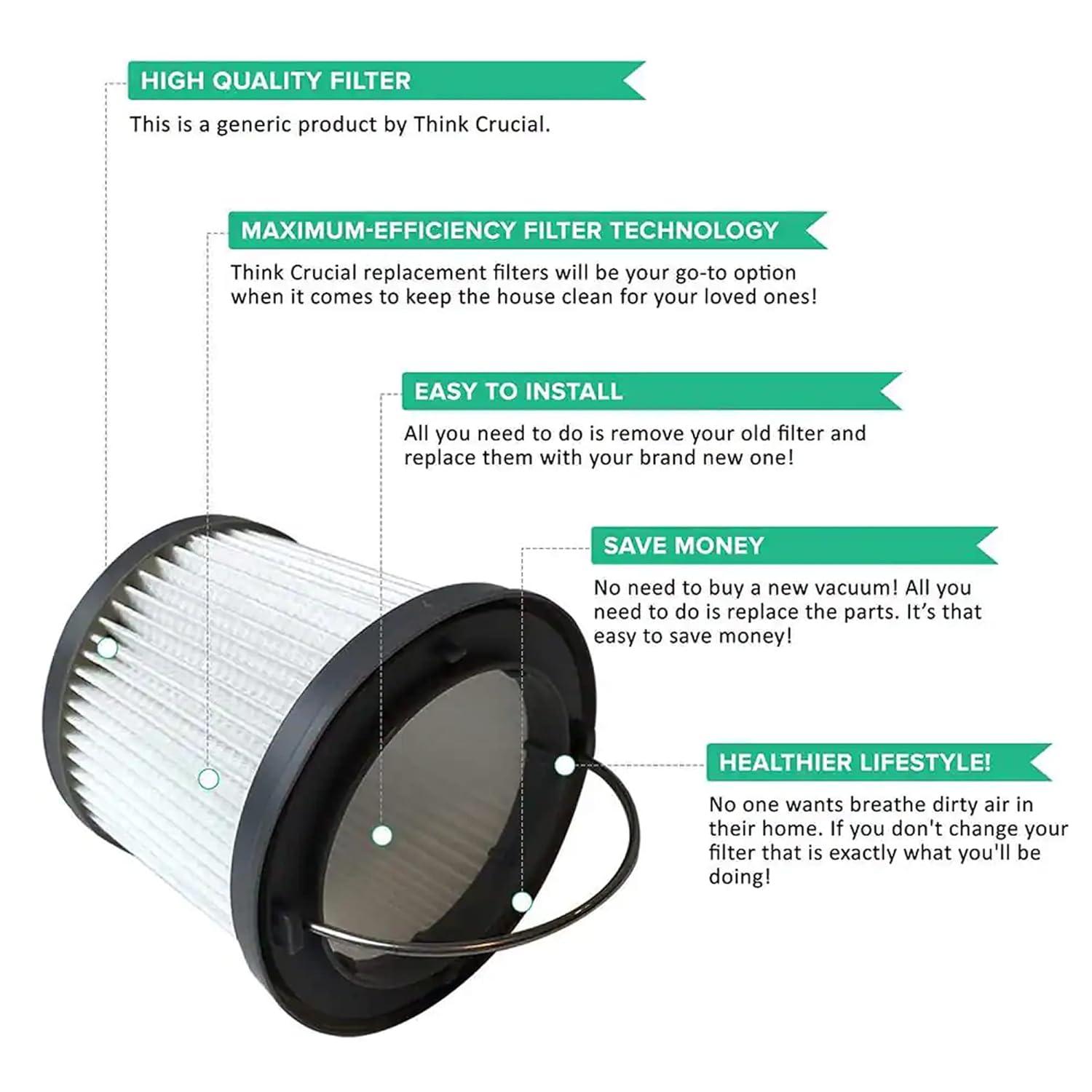 BLACK+DECKER Replacement Filter for PHV1810/PHV1210 Pivot Vacuum, PVF110