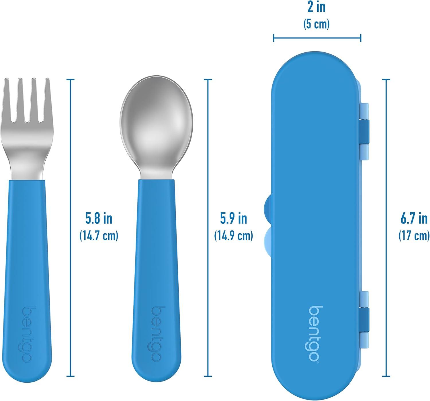 Bentgo Kids' Stainless Steel Utensil - Blue