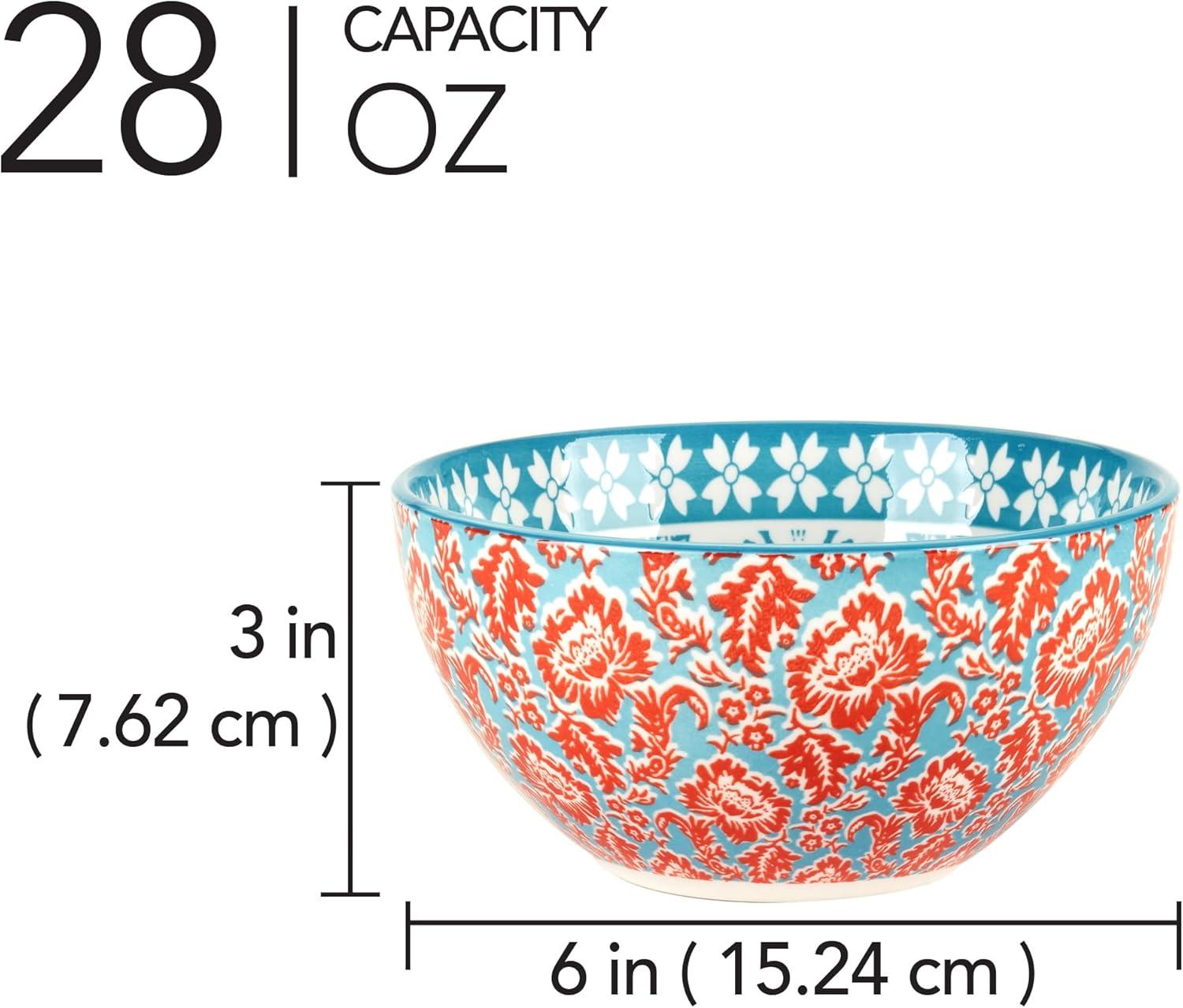 Certified International Panache Set of 6 All Purpose Bowl 6.25in 6 asst 6.25in Diam x 3in 30oz | Wayfair