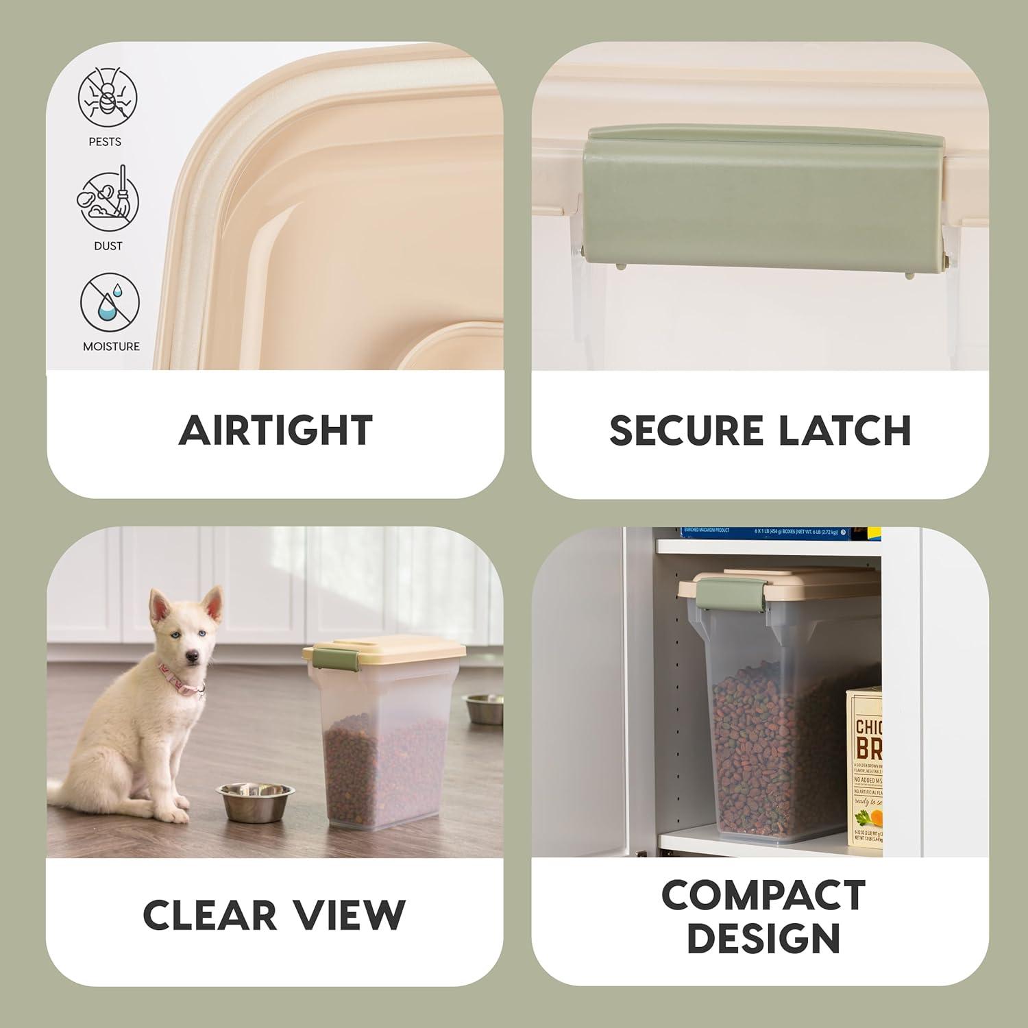 IRIS USA Premium Airtight Pet Food Containers