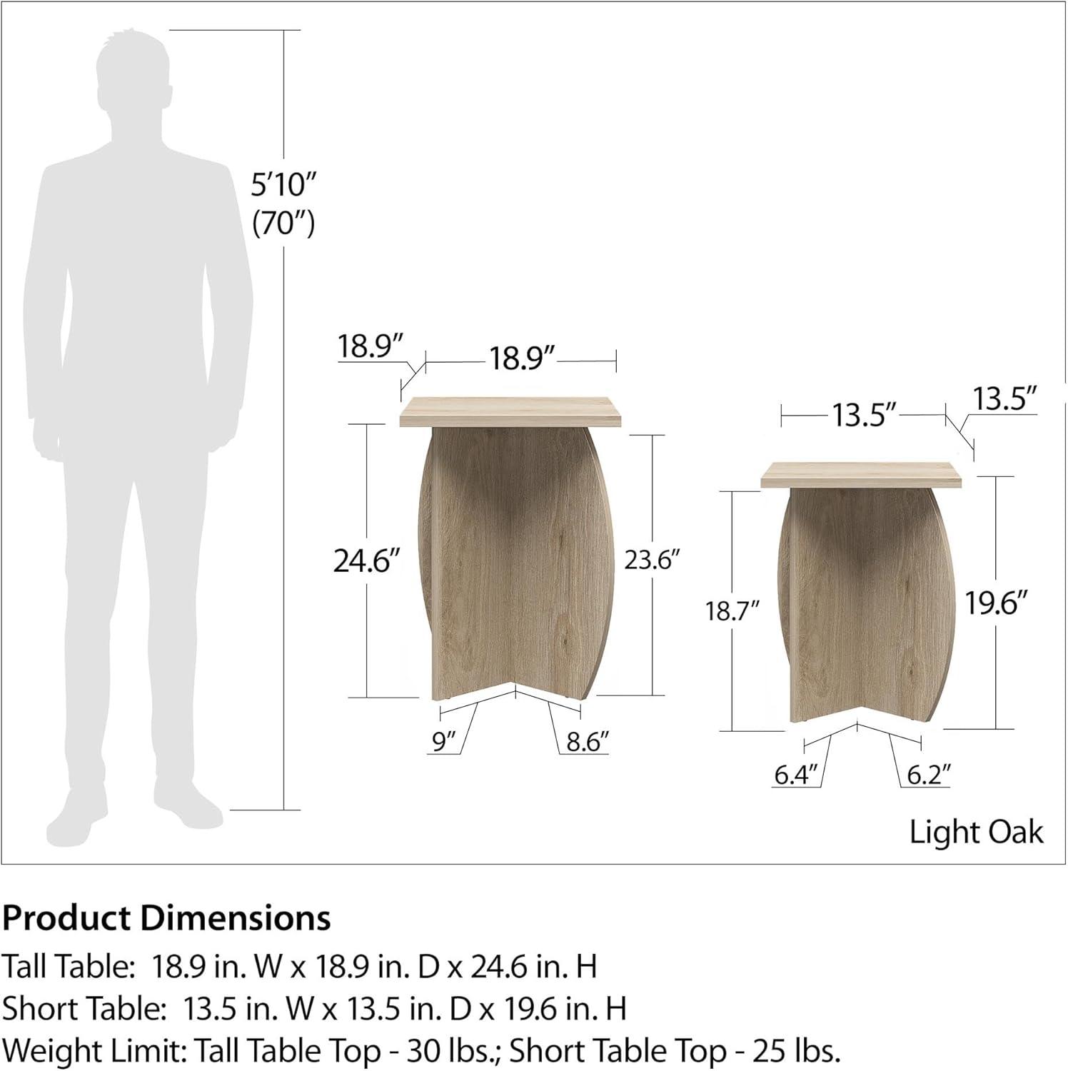 Novogratz Voler Pedestal Nesting Tables