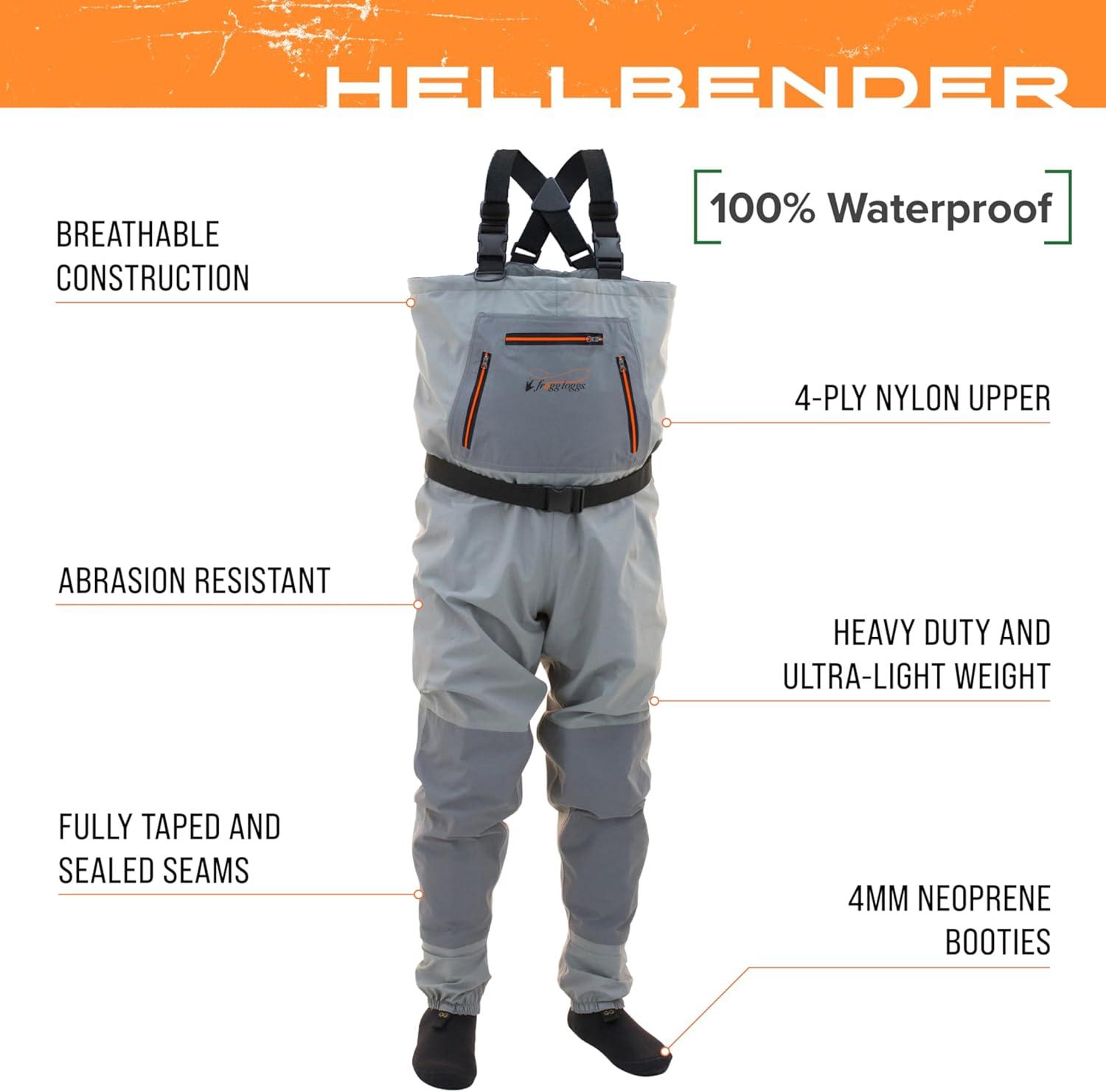 Frogg Toggs Men's Hellbender Stockingfoot Chest Wader | Slate / Gray | Size MD