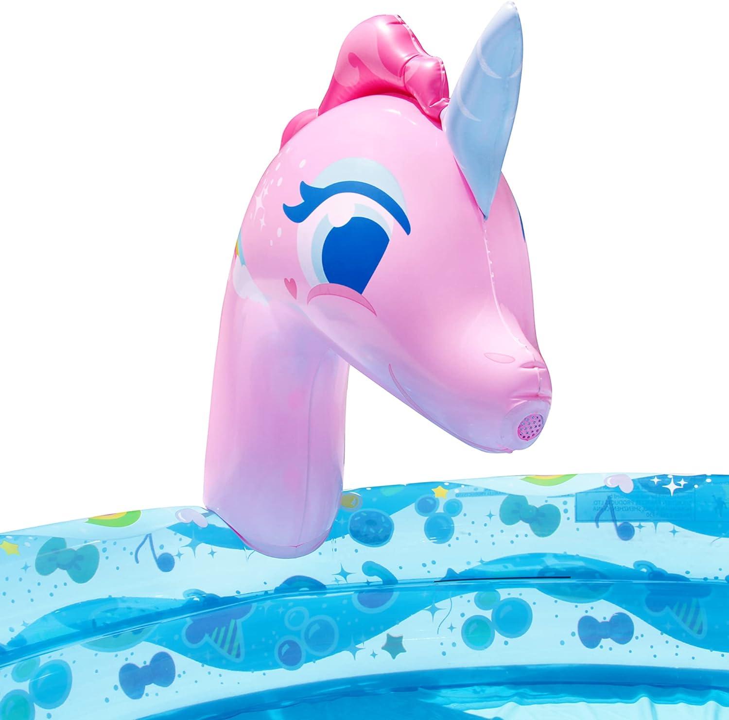 Banzai Plastic Round Kiddie Pool 32.5'' H x 60'' W x 78'' L