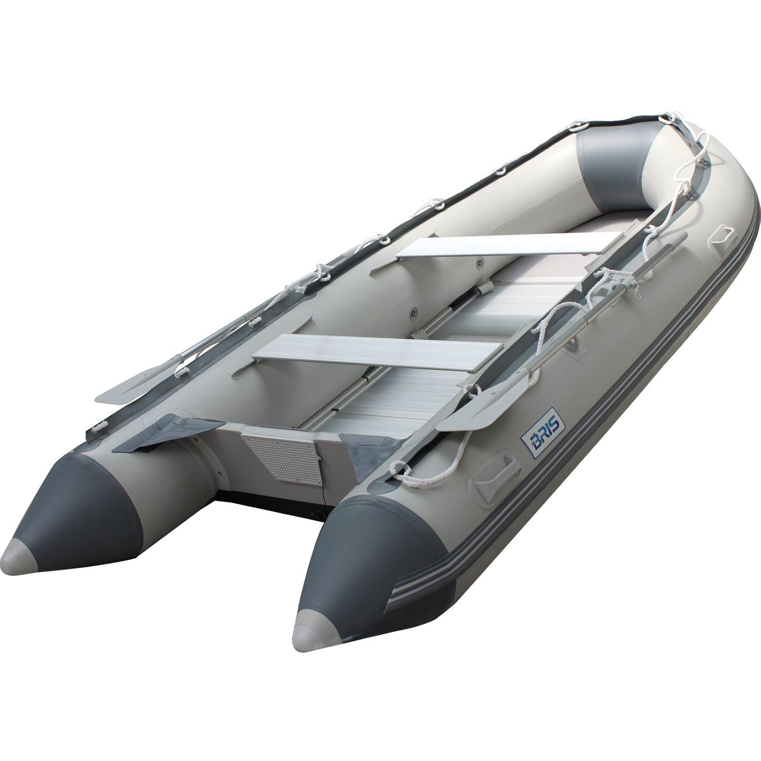 BRIS 10.8Ft Inflatable Boat Inflatable rafting Fishing Tender Pontoon