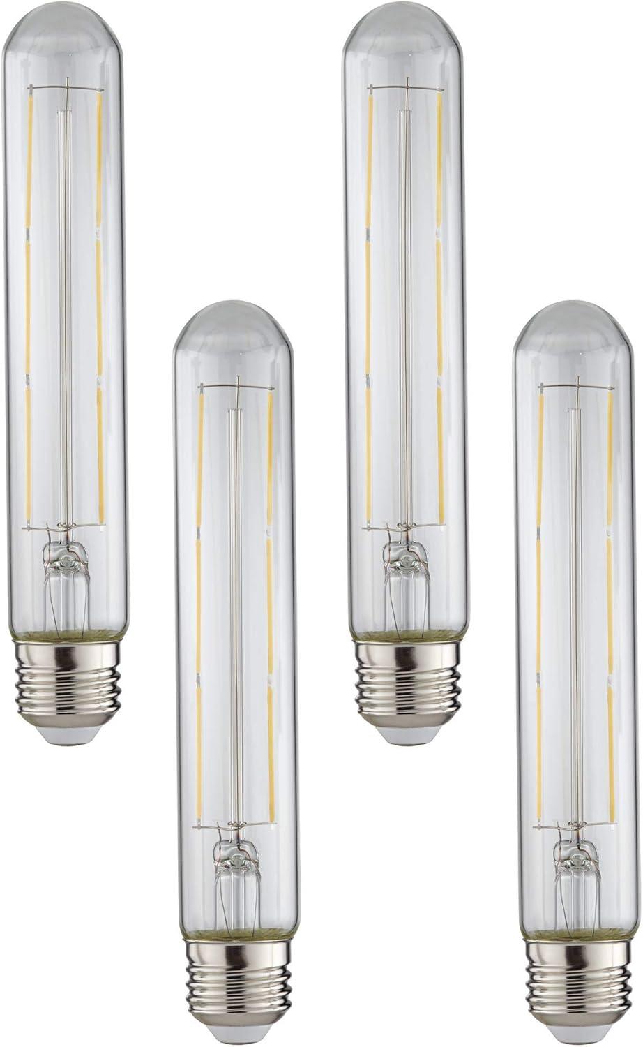 Clear Dimmable LED Short Tubular Bulbs 4-Pack