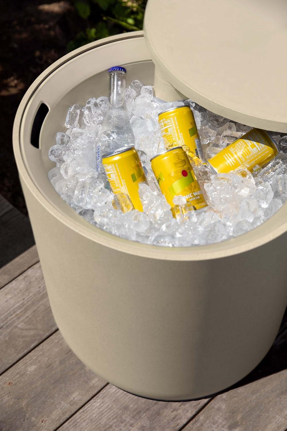 Veradek Kona Round Plastic Outdoor Side Table