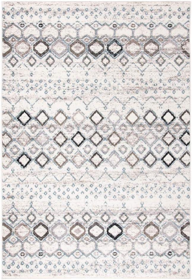 Safavieh Amsterdam Gladwin Geometric Area Rug, Ivory/Grey, 10' x 14'