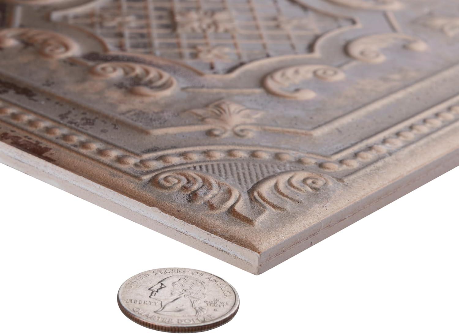 Fitz 8" x 8" Ceramic Patterned Wall Tile