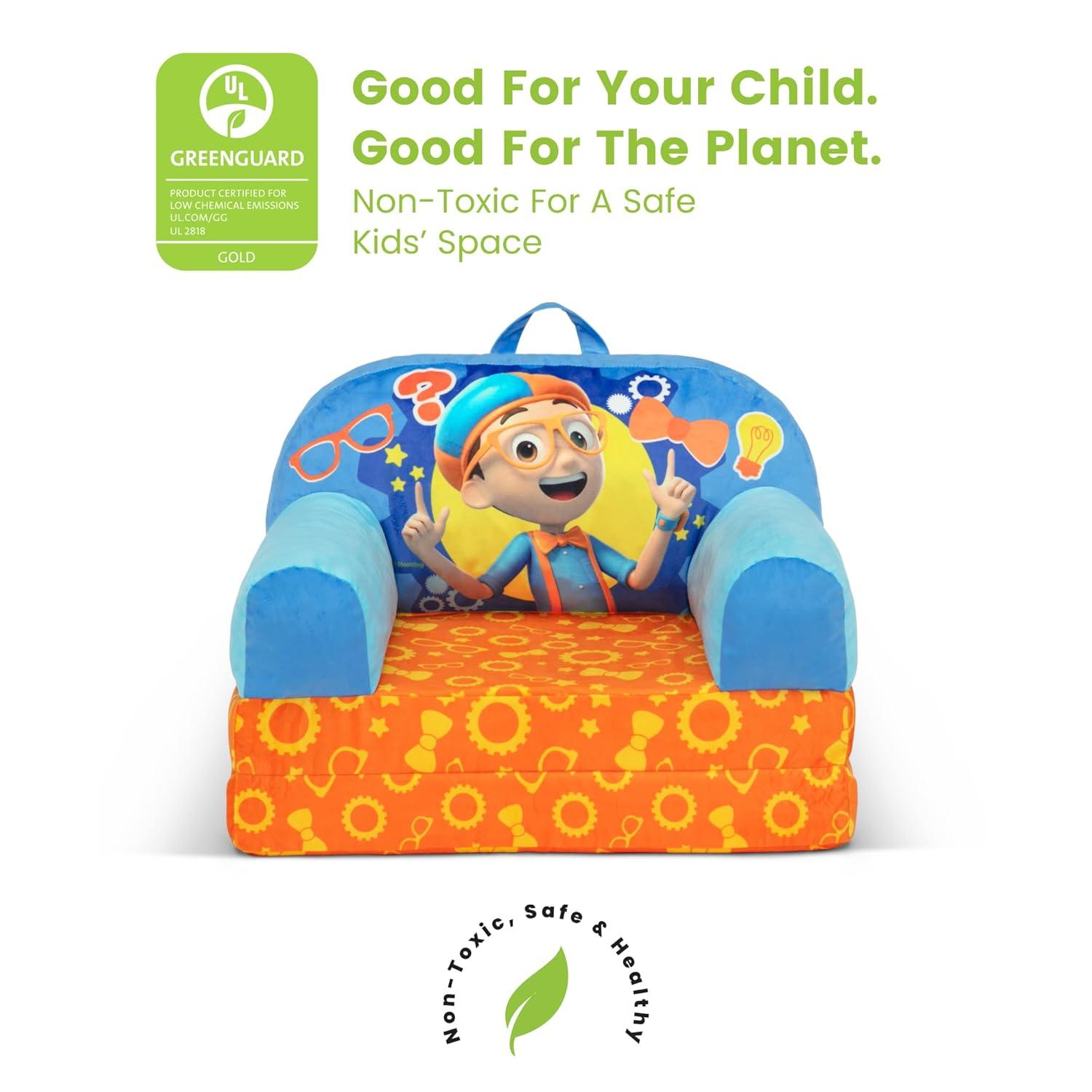 Delta Children Cozee Buddy Flip-Out Chair - Blippi