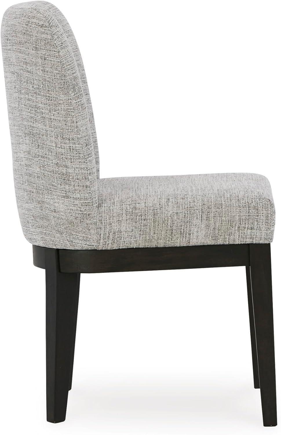 Signature Design by Ashley Burkhaus Traditional Upholstered Dining Chair, Set of 2, Dark Brown