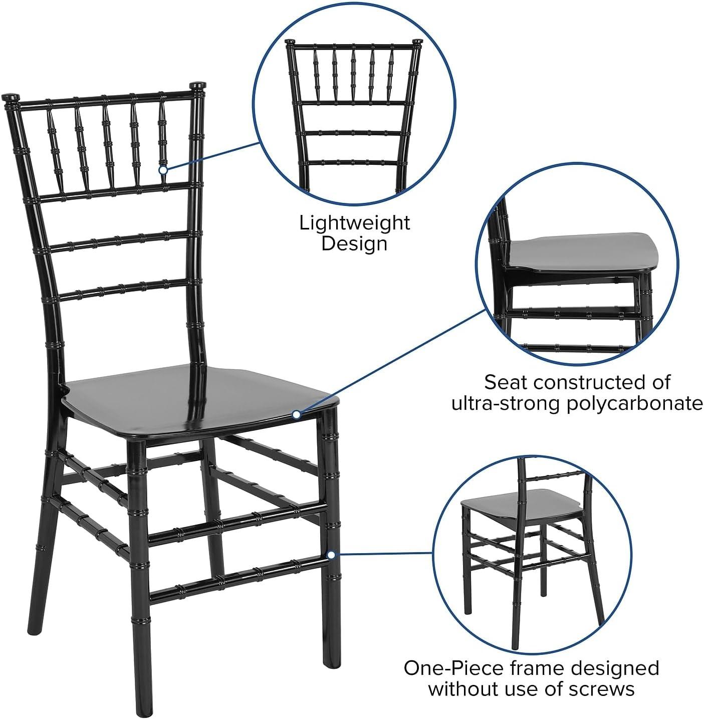 Flash Furniture HERCULES Series Resin Stackable Chiavari Chair